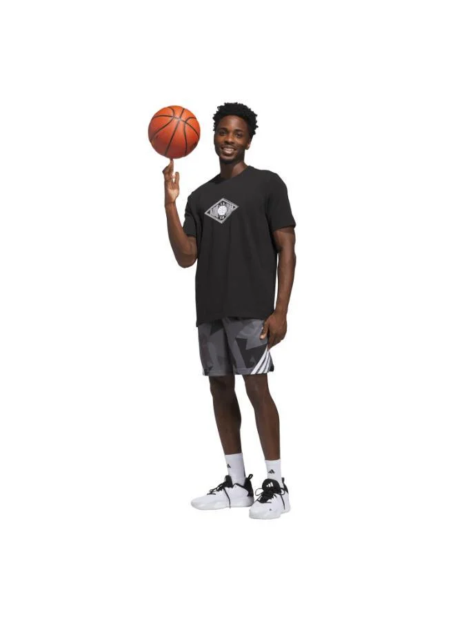 Adidas  ADIDAS BASKETBALL 3-STRIPES AOP SHORT for Men | Best Price UAE